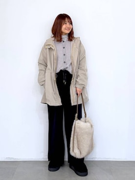 「アイテム（マウンテンパーカー）」を使った、MAIKOさん（レディース・150cm・30代）の秋コーディネート