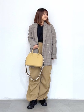 「アイテム（ハンドバッグ）」を使った、MAIKOさん（レディース・150cm・30代）の秋コーディネート