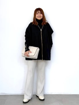 「旅行」｜MAIKOさん（レディース・150cm）の冬コーディネート