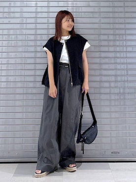 「アイテム（サンダル）」を使った、MAIKOさん（レディース・150cm・30代）の秋コーディネート