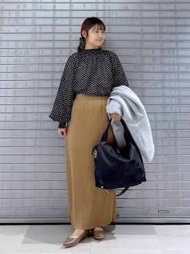 「アイテム（シュシュ）」を使った、MAIKOさん（レディース・150cm・30代）の秋コーディネート