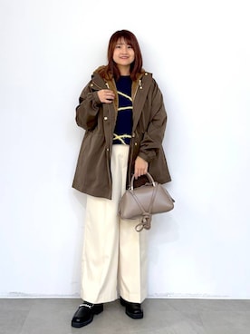 「アイテム（マウンテンパーカー）」を使った、MAIKOさん（レディース・150cm・30代）の冬コーディネート