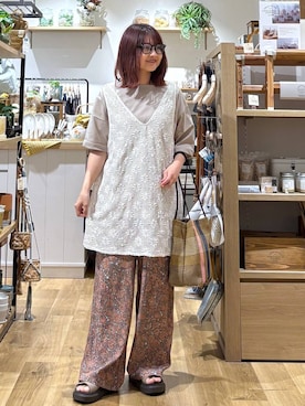 「studio CLIP（スタディオクリップ）のアイテム（シューズ）」を使った、MAIKOさん（レディース・150cm）の春コーディネート