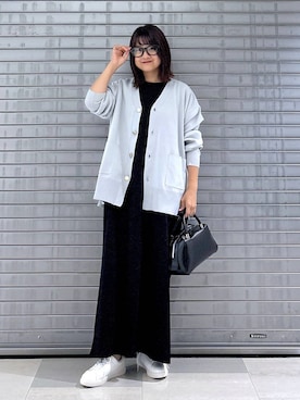 「アイテム（カーディガン/ボレロ）」を使った、MAIKOさん（レディース・150cm・30代）の夏コーディネート