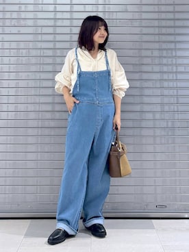 「アイテム（サロペット/オーバーオール）」を使った、MAIKOさん（レディース・150cm）の夏コーディネート