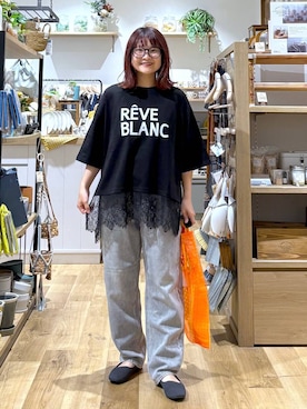 「studio CLIP（スタディオクリップ）のアイテム（パンツ）」を使った、MAIKOさん（レディース・150cm）の春コーディネート