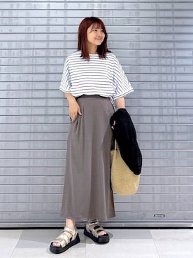 「アイテム（ブルゾン）」を使った、MAIKOさん（レディース・150cm）の夏コーディネート