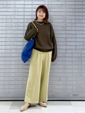 「アイテム（スウェット）」を使った、MAIKOさん（レディース・150cm・30代）の秋コーディネート