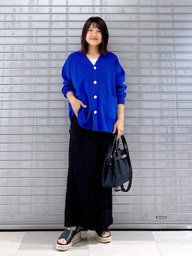「アイテム（カーディガン/ボレロ）」を使った、MAIKOさん（レディース・150cm・30代）の夏コーディネート