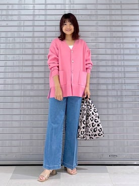 「アイテム（エコバッグ/サブバッグ）」を使った、MAIKOさん（レディース・150cm）の秋コーディネート