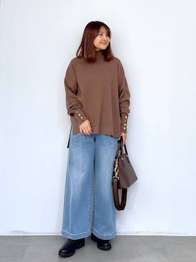 「旅行」｜MAIKOさん（レディース・150cm）の冬コーディネート