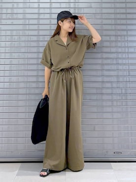 「Elura（エルーラ）のレースタンクトップ/328382（Tシャツ/カットソー）」を使った、MAIKOさん（レディース・150cm）の夏コーディネート