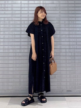 「アイテム（ハンドバッグ）」を使った、MAIKOさん（レディース・150cm）の夏コーディネート