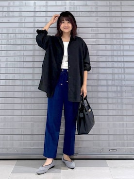 「アイテム（タンクトップ）」を使った、MAIKOさん（レディース・150cm・30代）の秋コーディネート