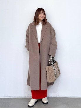 「アイテム（トートバッグ）」を使った、MAIKOさん（レディース・150cm・30代）の秋コーディネート