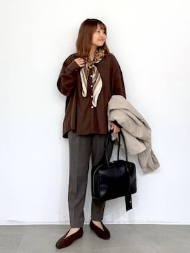 「アイテム（マウンテンパーカー）」を使った、MAIKOさん（レディース・150cm・30代）の秋コーディネート