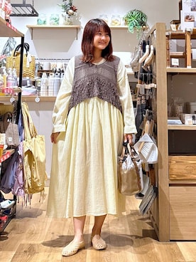 「studio CLIP（スタディオクリップ）のアイテム」を使った、MAIKOさん（レディース・150cm）の夏コーディネート