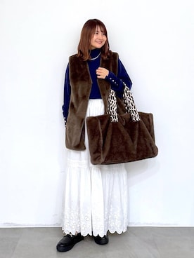 「アイテム（ローファー）」を使った、MAIKOさん（レディース・150cm・30代）の秋コーディネート