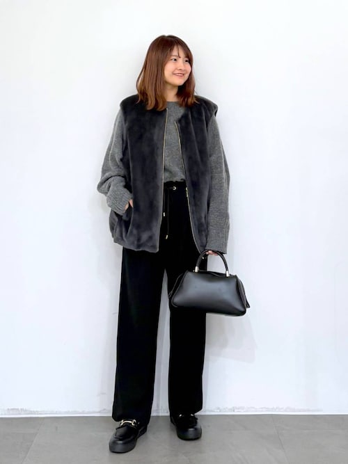 サマ見えリラクシーセミワイドパンツ/580458（その他パンツ）｜Elura