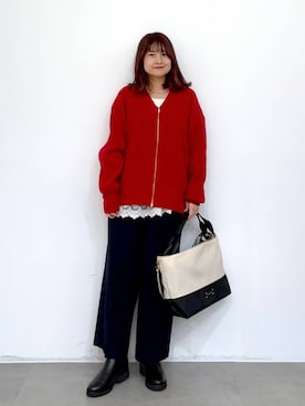 「アイテム（ネックレス）」を使った、MAIKOさん（レディース・150cm・30代）の冬コーディネート