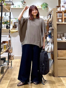 「studio CLIP（スタディオクリップ）のアイテム」を使った、MAIKOさん（レディース・150cm）の夏コーディネート