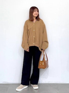 「アイテム（タンクトップ）」を使った、MAIKOさん（レディース・150cm・30代）の秋コーディネート