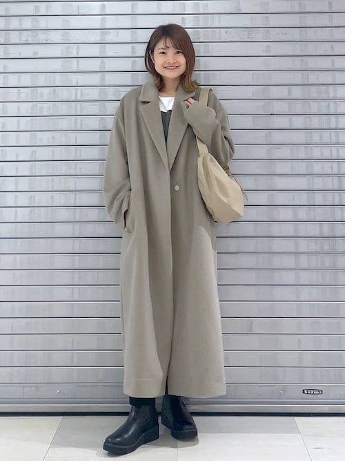 Elura　スペリオルウールロングコート　ベージュ　М　エルーラ EluraスペリオルウールロングコートベージュМエルーラ