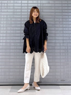 「アイテム（パンプス）」を使った、MAIKOさん（レディース・150cm）の夏コーディネート