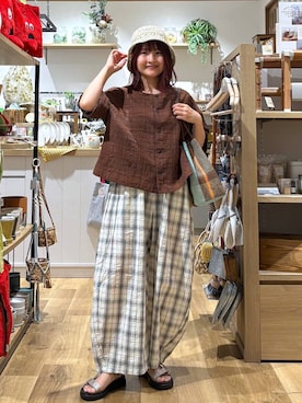 「studio CLIP（スタディオクリップ）のアイテム（バッグ）」を使った、MAIKOさん（レディース・150cm）の春コーディネート