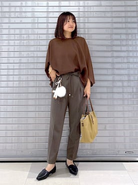 「アイテム（キーホルダー）」を使った、MAIKOさん（レディース・150cm）の夏コーディネート