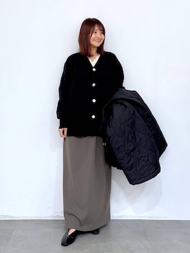 「アイテム（MA-1）」を使った、MAIKOさん（レディース・150cm）の秋コーディネート