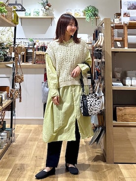 「studio CLIP（スタディオクリップ）のアイテム」を使った、MAIKOさん（レディース・150cm）の春コーディネート