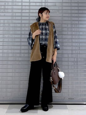 「アイテム（マウンテンパーカー）」を使った、MAIKOさん（レディース・150cm）の秋コーディネート