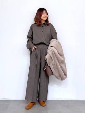 「旅行」｜MAIKOさん（レディース・150cm）の冬コーディネート