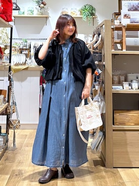 「studio CLIP（スタディオクリップ）のアイテム（ワンピース/ドレス）」を使った、MAIKOさん（レディース・150cm）の春コーディネート