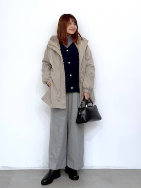 「アイテム（マウンテンパーカー）」を使った、MAIKOさん（レディース・150cm・30代）の冬コーディネート