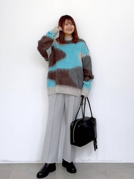 「アイテム（リング）」を使った、MAIKOさん（レディース・150cm・30代）の冬コーディネート