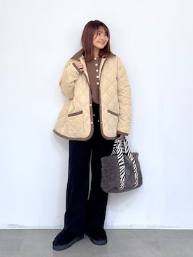 「アイテム（ダウンジャケット/コート）」を使った、MAIKOさん（レディース・150cm）の秋コーディネート