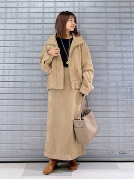 「アイテム（ブルゾン）」を使った、MAIKOさん（レディース・150cm・30代）の秋コーディネート