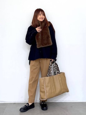 「旅行」｜MAIKOさん（レディース・150cm）の冬コーディネート