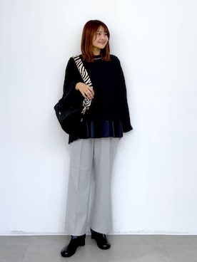「アイテム（リング）」を使った、MAIKOさん（レディース・150cm・30代）の冬コーディネート