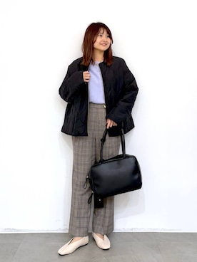 「Elura（エルーラ）のアイテム」を使った、MAIKOさん（レディース・150cm）の冬コーディネート