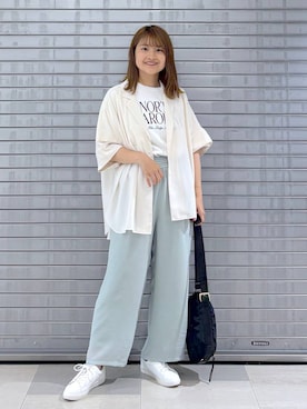 「Elura（エルーラ）のアイテム（スニーカー）」を使った、MAIKOさん（レディース・150cm）の夏コーディネート