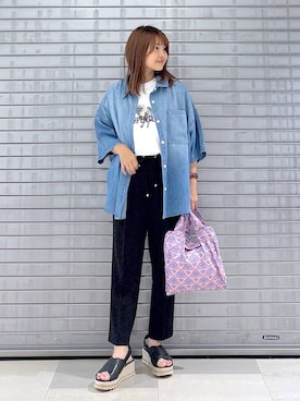 「アイテム（シャツ/ブラウス）」を使った、MAIKOさん（レディース・150cm・30代）の夏コーディネート