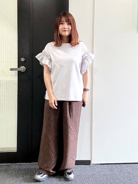 「Elura（エルーラ）のアイテム」を使った、MAIKOさん（レディース・150cm）の夏コーディネート
