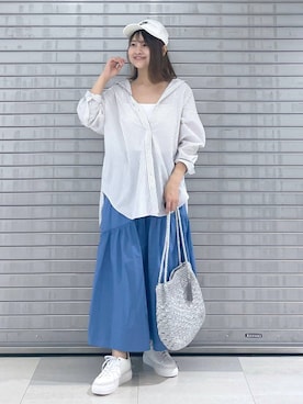 「Elura（エルーラ）のアイテム（キャミソール）」を使った、MAIKOさん（レディース・150cm）の夏コーディネート