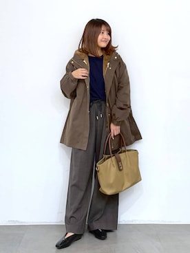 「アイテム（マウンテンパーカー）」を使った、MAIKOさん（レディース・150cm）の秋コーディネート