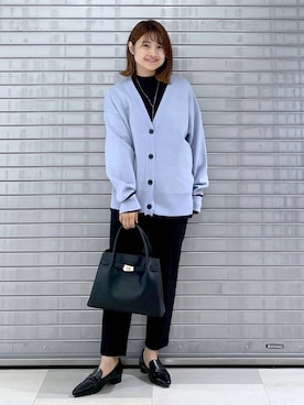 「Elura（エルーラ）のアイテム（ローファー）」を使った、MAIKOさん（レディース・150cm）の秋コーディネート