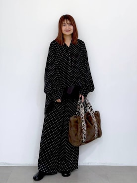 「旅行」｜MAIKOさん（レディース・150cm）の冬コーディネート