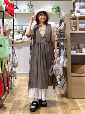 「studio CLIP（スタディオクリップ）のアイテム（ワンピース/ドレス）」を使った、MAIKOさん（レディース・150cm）の春コーディネート